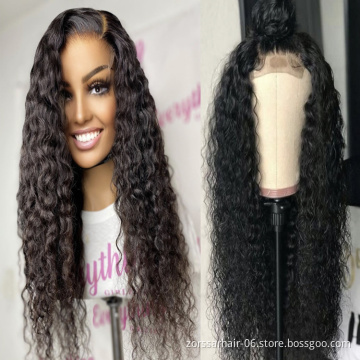 Wholesale Raw Indian Virgin Hair HD Lace Frontal Wig Women Curly Wig Full Swiss Lace Front Closure Human Hair Wig Kinky Curly